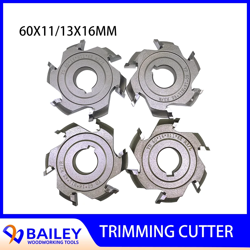 1 пара (1L + 1R) 60x16x1 1/13 мм Тонкий Обрезной Режущий инструмент для деревообработки Кромкооблицовочный станок долбежный резак
