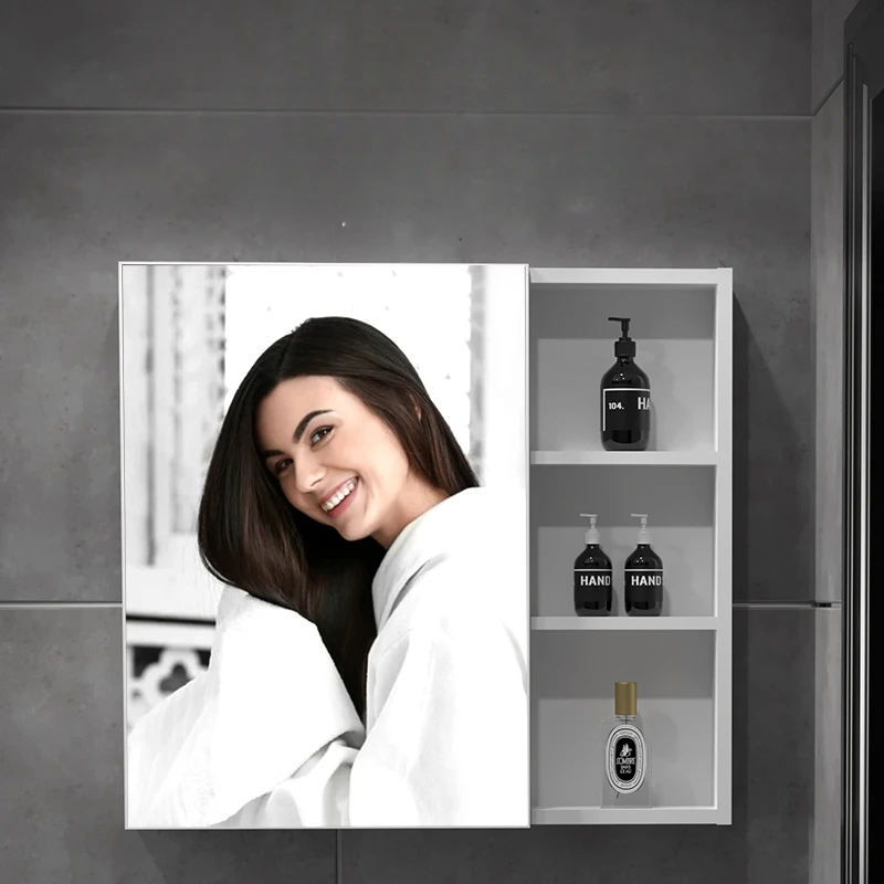 Космические алюминиевые шкафы для ванной комнаты Настенные полки туалетного