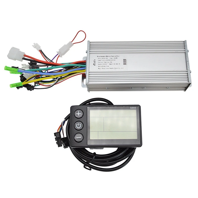 

2X Controller 1000W Work With S866 Display Controller 36V - 60V For Electric Bike Motor 1000W