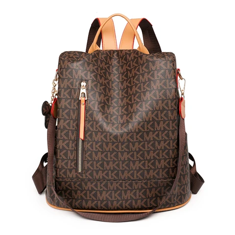 Женский кожаный рюкзак, дизайнерский Многофункциональный Противоугонный рюкзак, Женская Высококачественная роскошная сумка, женский рюкзак