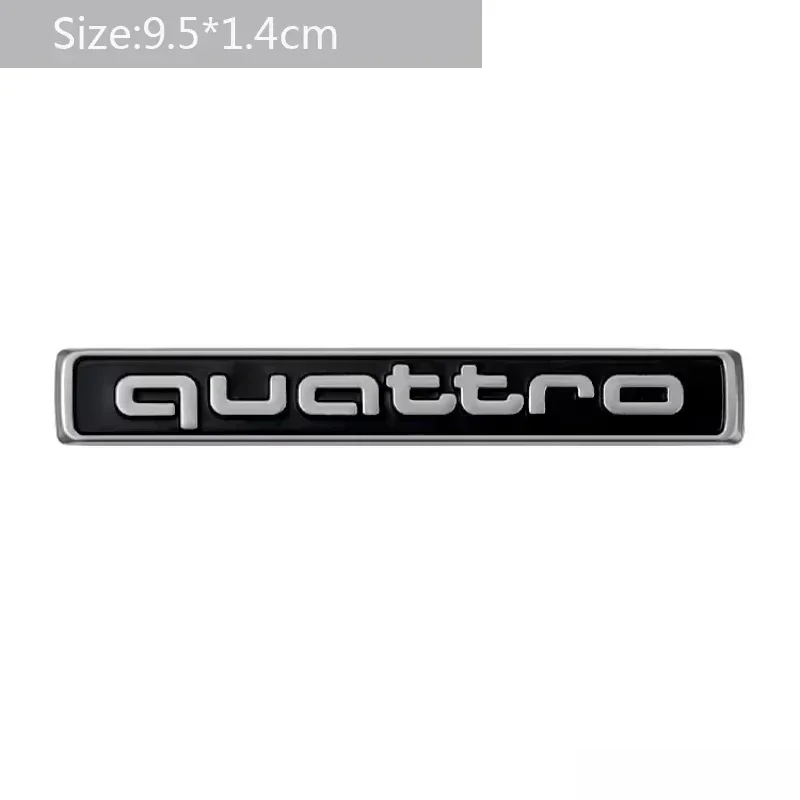 

Для Audi Quattro логотип автомобиля Стайлинг передняя решетка эмблема значок A6L A6 2016 2017 2018 наклейки на заднее крыло наклейки аксессуары