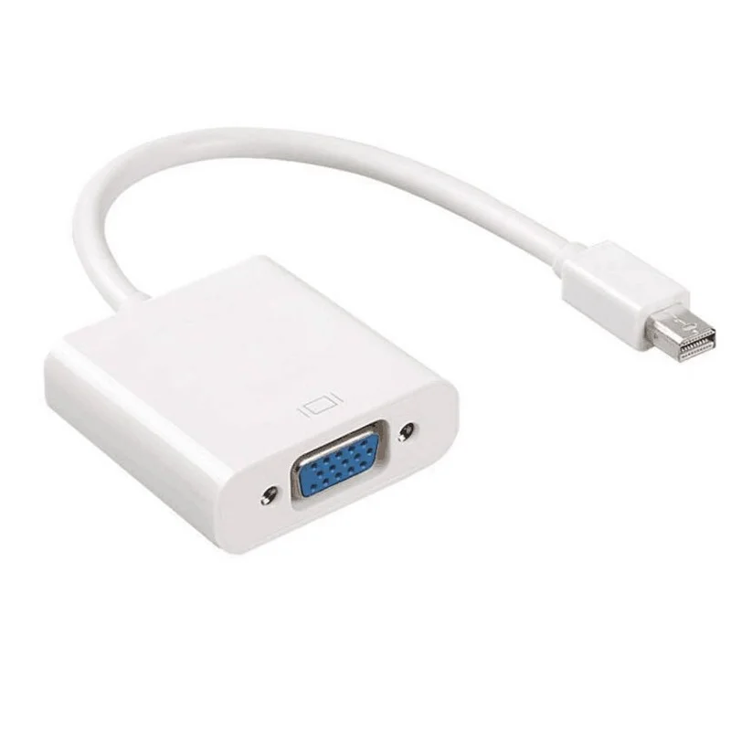 

Для MacBook Air Pro iMac Mac Mini Thunderbolt мини-порт дисплея Порт дисплея Mini DP к VGA Кабель-адаптер 1080P для HDTV монитора