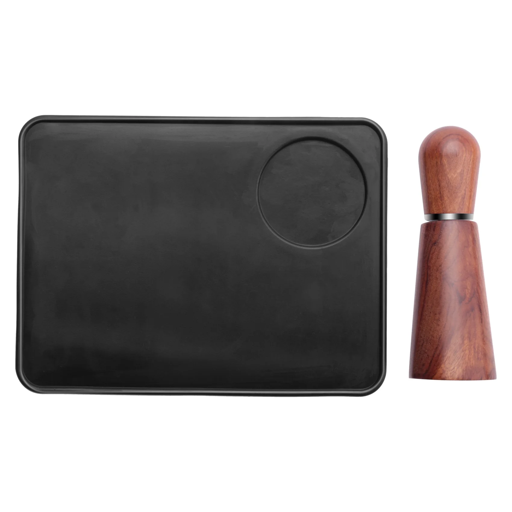 

Espresso Coffee Stirrer With Coffee Tamper Mat,Pavant Coffee Stirring Tool For Espresso Distribution,Barista Hand Tool