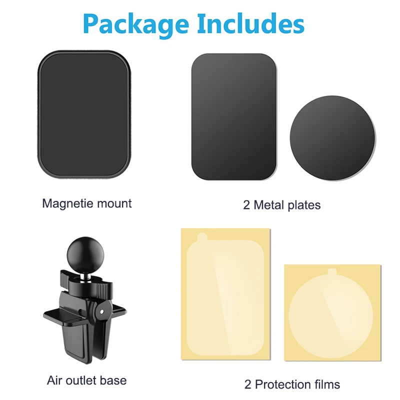 Magnetic Car Phone Holder For Phones Universal Car Air Vent Holder For iPhone 13 Cell Mobile Phone Mount For Samsung Xiaomi
