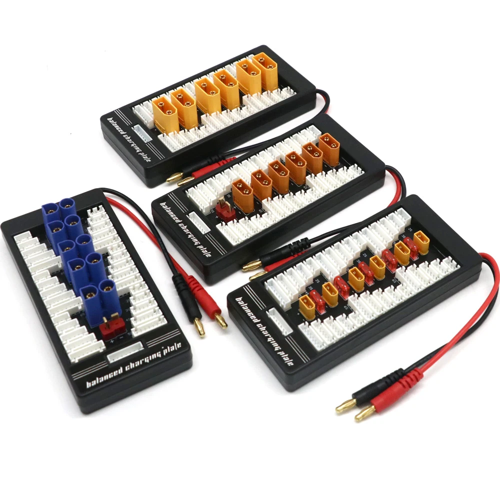 

High Quality Multi 6 In 1 2S-6S Lipo Battery Charging Board With EC3/EC5/XT30/XT60/XT90/Tplug Connector For Imax B6 B6AC B8