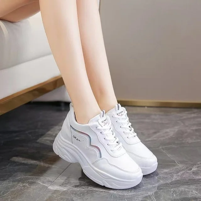 Women Shoes 2022 Chunky White Sneakers 