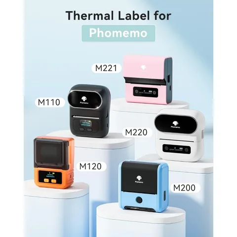 Светоотражающие цветные термоэтикетки Phomemo для принтеров