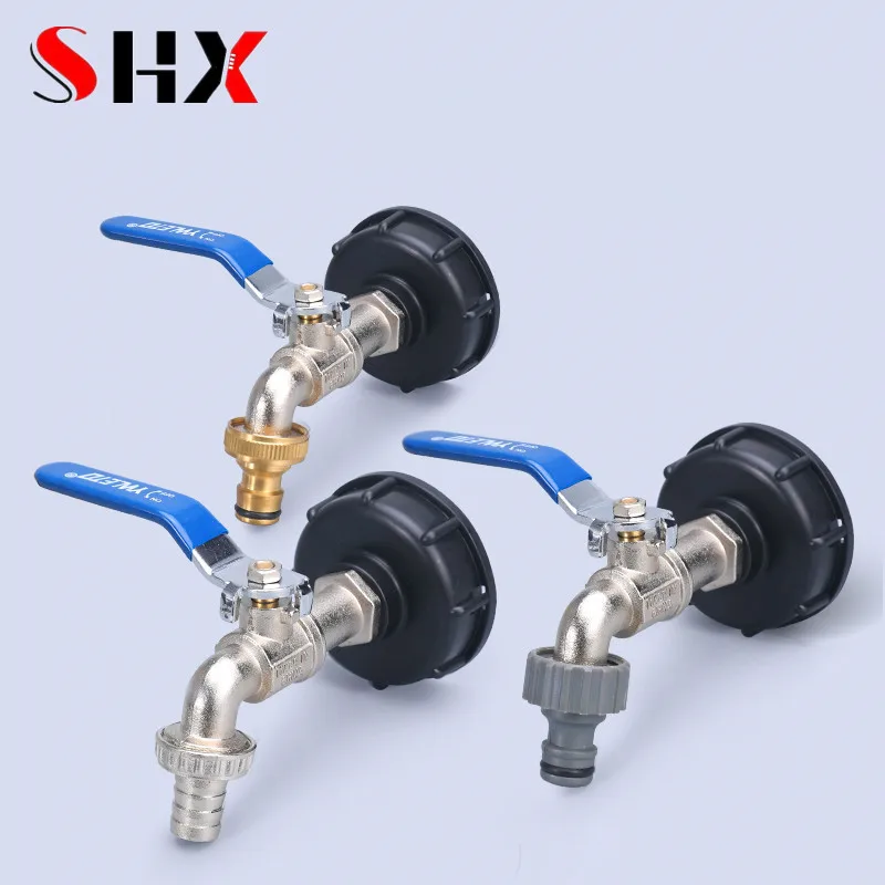 

Прочный переходник для крана резервуара IBC S60 * 6, грубая резьба до 1/2 дюйма, 3/4 дюйма, сменный соединитель для воды, фитинг клапана