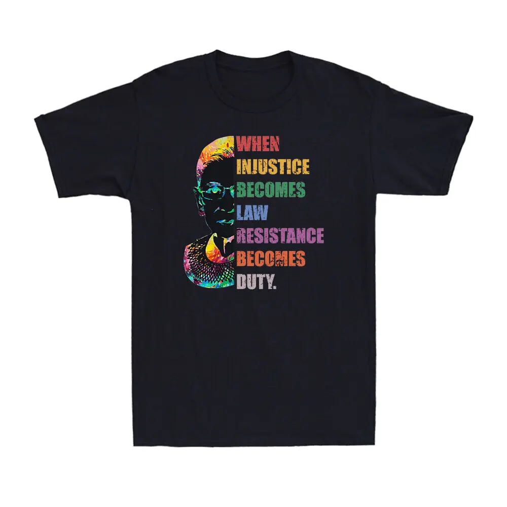 Футболка с надписью Когда несправедливость превращается в силу закона