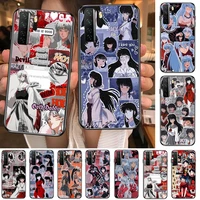 inuyasha comic cartoon black soft cover the pooh for huawei nova 8 7 6 se 5t 7i 5i 5z 5 4 4e 3 3i 3e 2i pro phone case cases