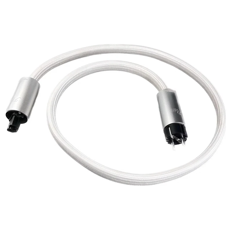 

HiFi Audio Power Cable Argento Master Flow Audiophile C13 AC Power Cord US & EU Plug