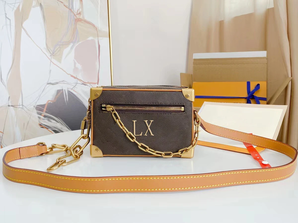 

Black Shoulder bag 2021 women fashion designer handbags Top quality crossbody bags Chains Nylon Bag Black 01