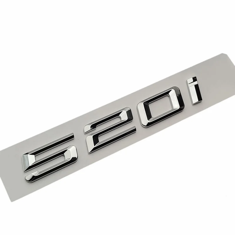 3D ABS глянцевые черные буквы Автомобильная Эмблема багажника значок наклейка 520i 520d логотип для BMW E60 E39 F10 F11 E61 F07 G30 аксессуары