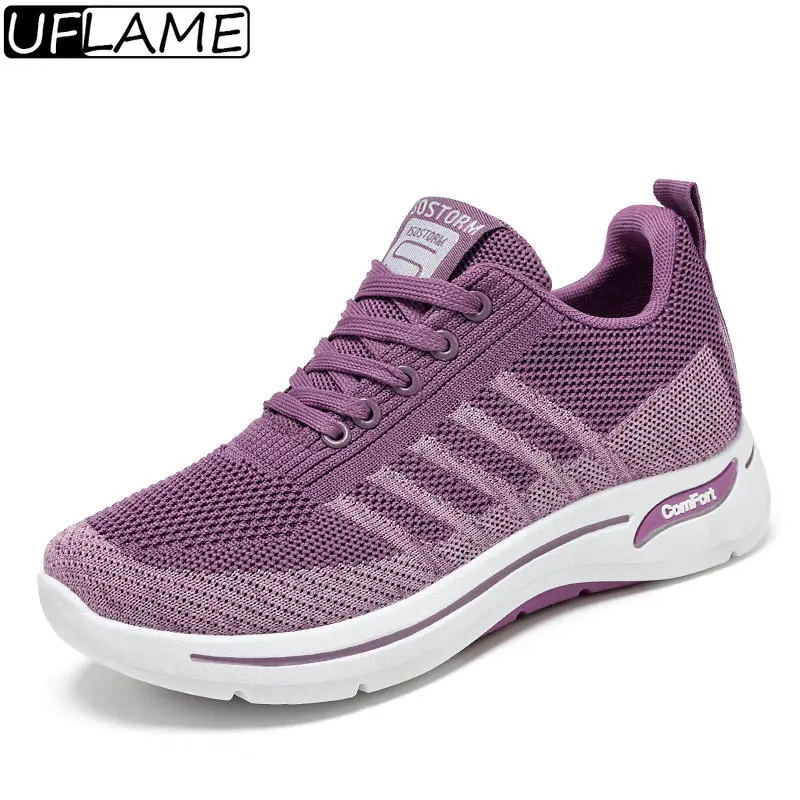 

Женские кроссовки с мягкой подошвой, однотонные