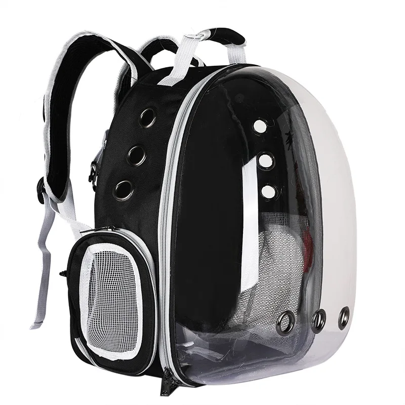 

Wholesale Breathable Transparent Pet Cat Dog Travel Carrier Carrying Basket Backpack Bag