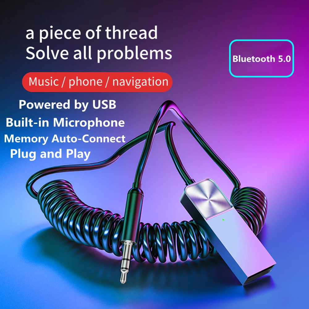 

Беспроводной стерео аудио ресивер с Bluetooth 3,5 и штекером AUX ММ