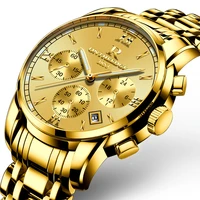 watch for men waterproof stainless steel sports chronograph quartz luxury top brand fashion wristwatches relogio masculino