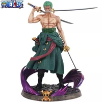 new anime one piece anime figure roronoa zoro three knife flow handsome statue collection model fan birthday gift