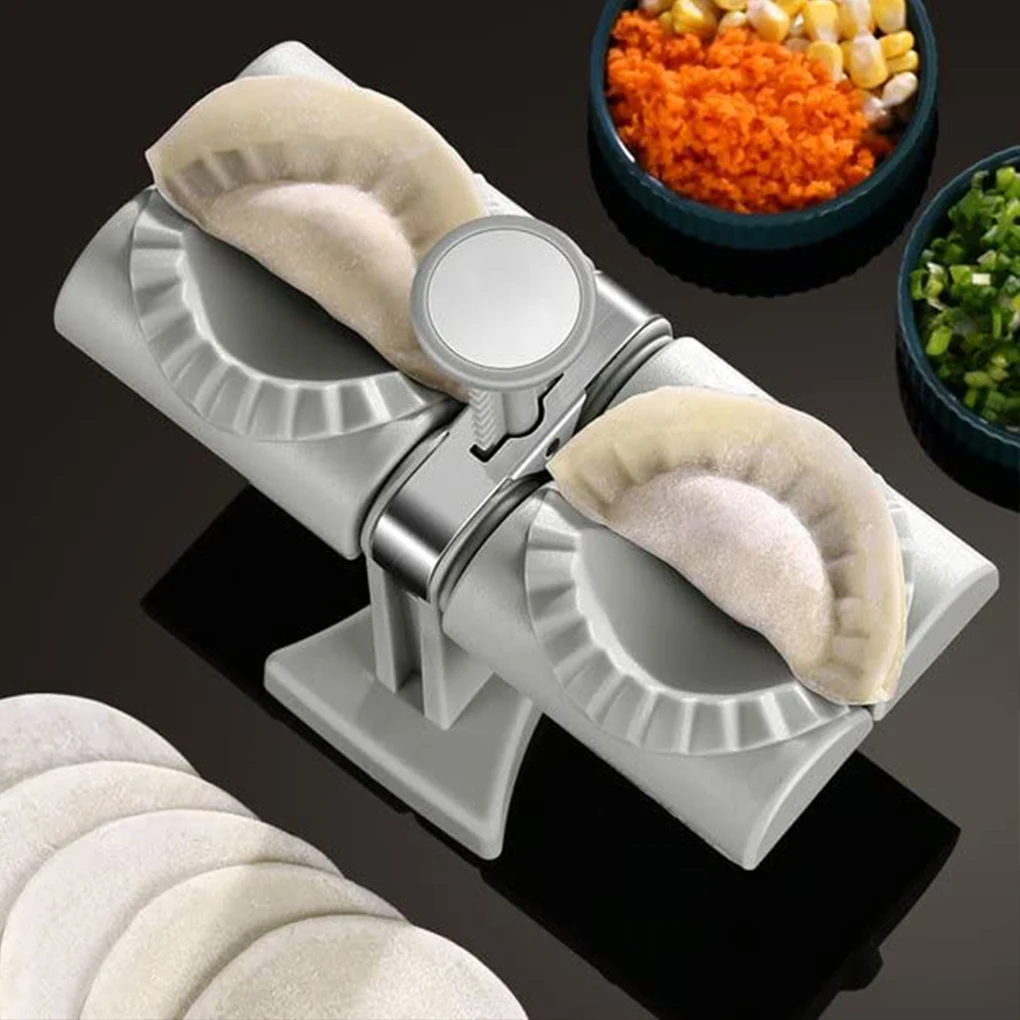 

Dumpling Maker Mould Lazy Must-Ravioli Making Mold Double Head Dumpling Mould Baking Accessories Home Kitchen Dumpling Maker