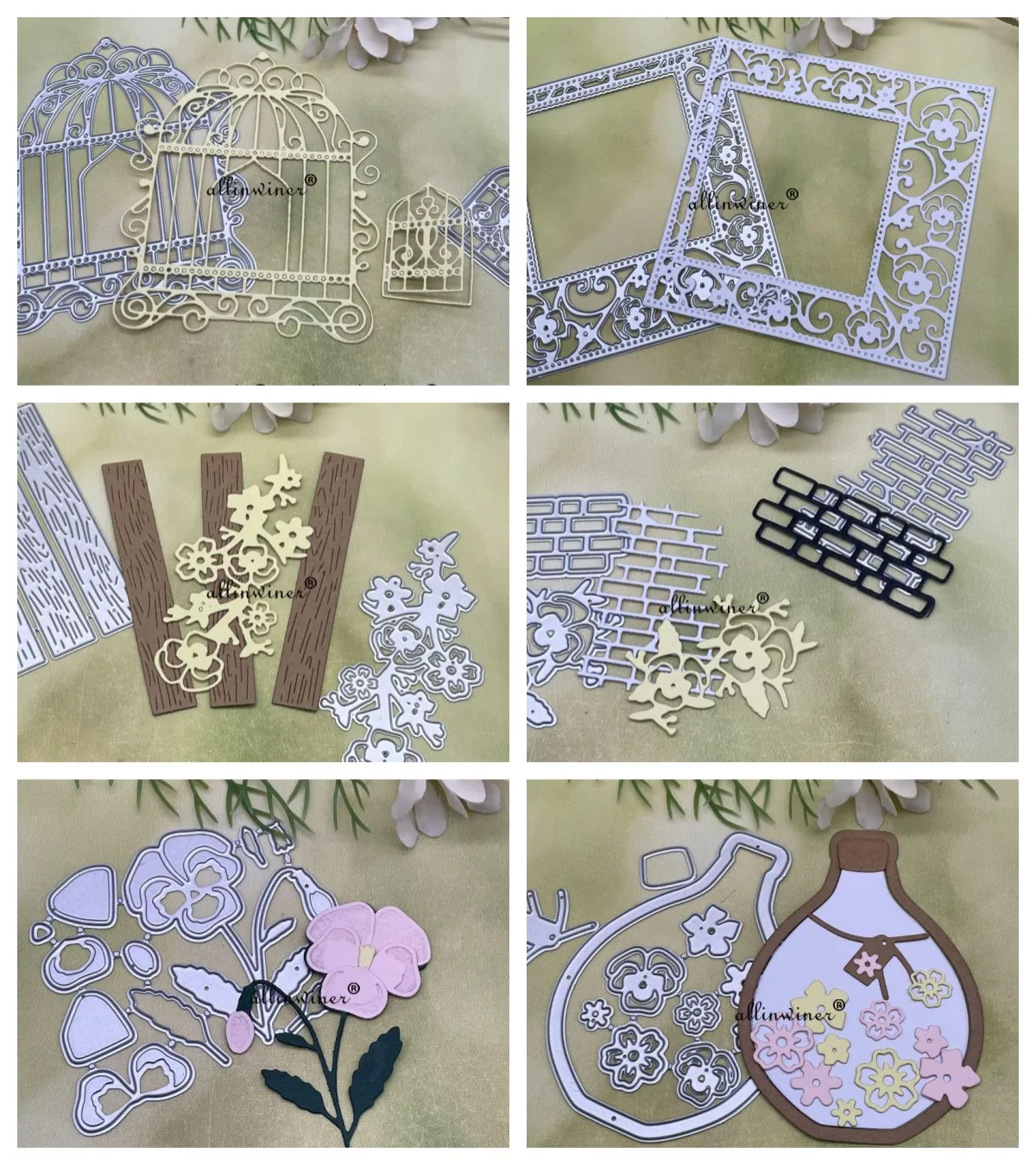 

Цветочная ваза рамка серия металлические штампы для рукоделия Скрапбукинг альбом бумага открытки, декоративные поделки тиснение высечки