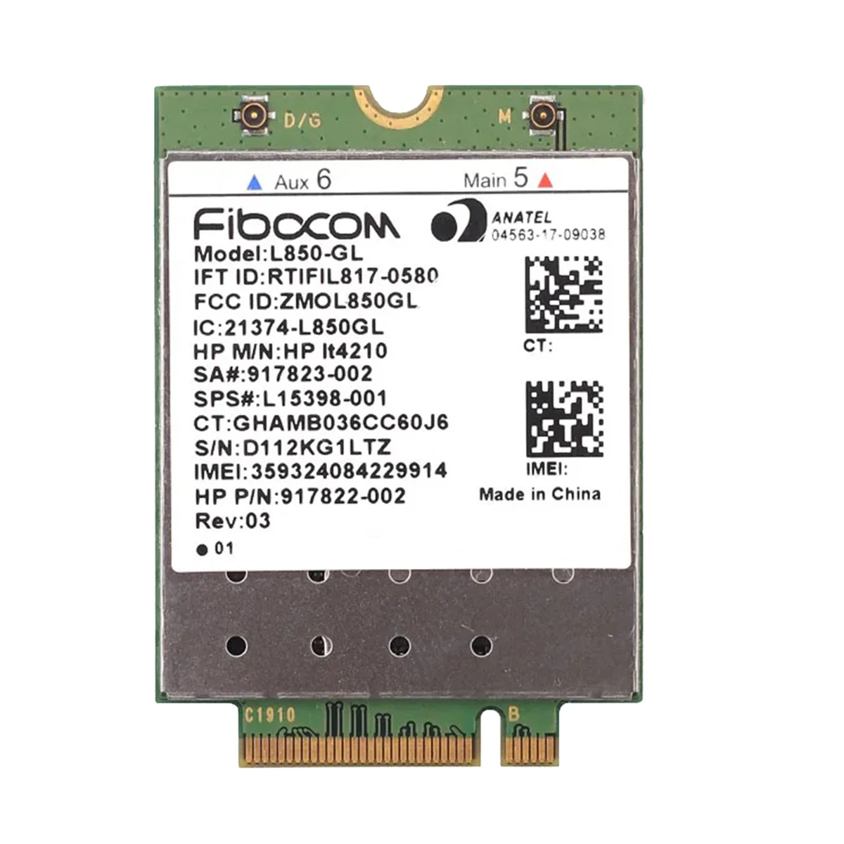 Fibocom для HP 830 840 735 745 1040 4G модуль L850-GL LT4210 XMM7360 Многофункциональный удобный