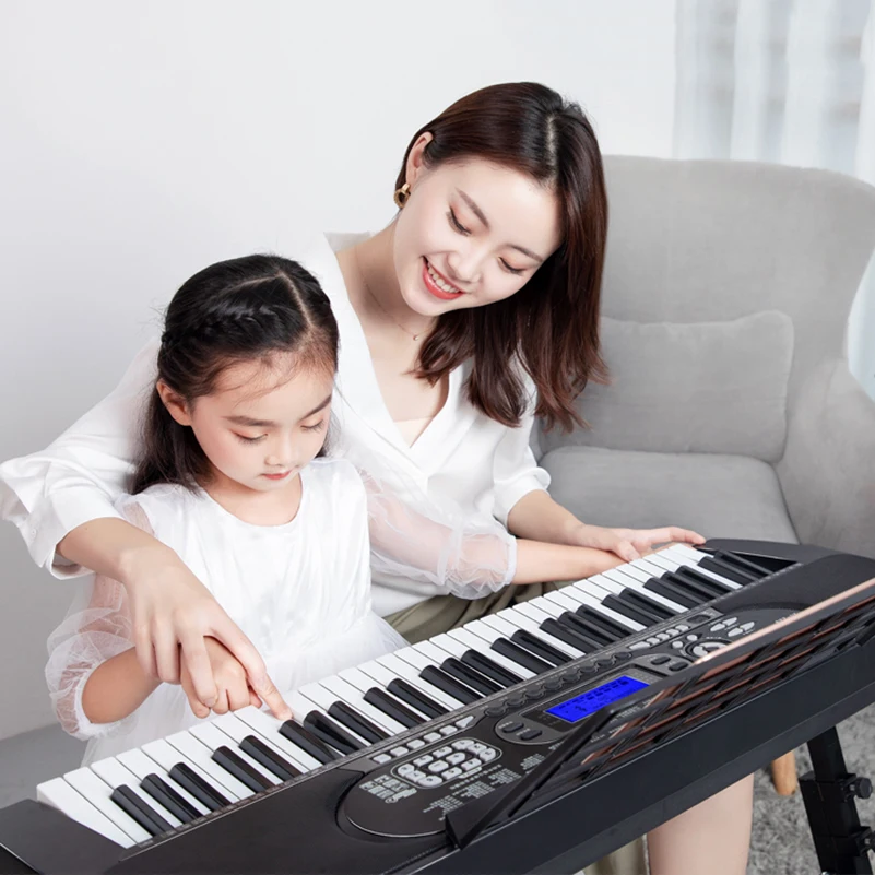 Piano Musical portátil para niños, instrumento electrónico profesional, Teclado con Cable Midi