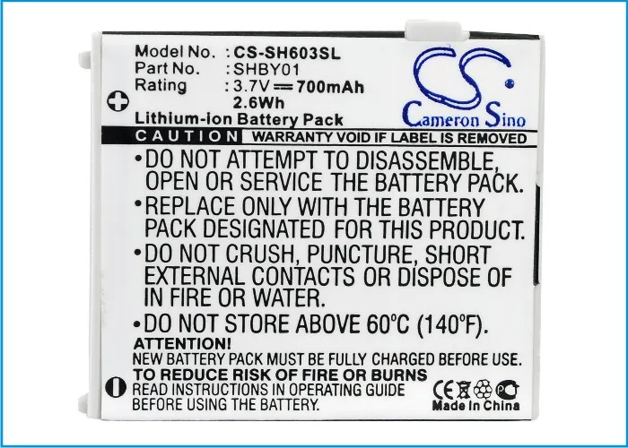 

Cameron Sino 700mAh Battery SHBY01 for Sharp V603SH