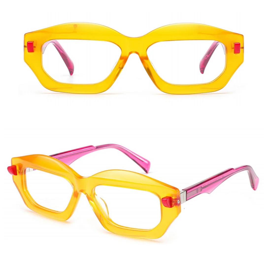 Оправа для очков в ретро стиле мужчин и женщин квадратные ацетатные оптические