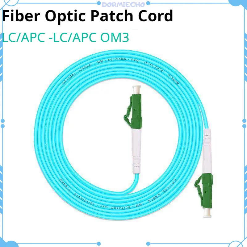 

Высококачественный оптоволоконный патч-корд LC/APC -LC/APC OM3, 5 шт., 10 г, 50/125 оптоволоконный кабель, многорежимный симплексный оптический Jumper1M, 3M, 5M