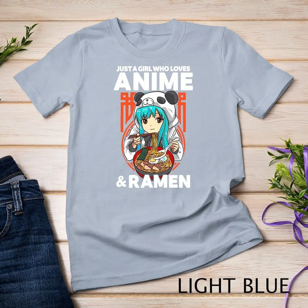 Футболка унисекс с принтом аниме и чаши рамен