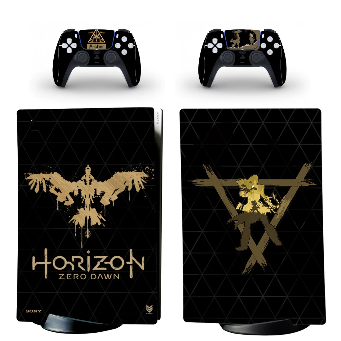 Horizon Zero Dawn PS5 Digital Skin Sticker Decal Cover for Playstation 5 Console & 2 Controllers Vinyl Skins