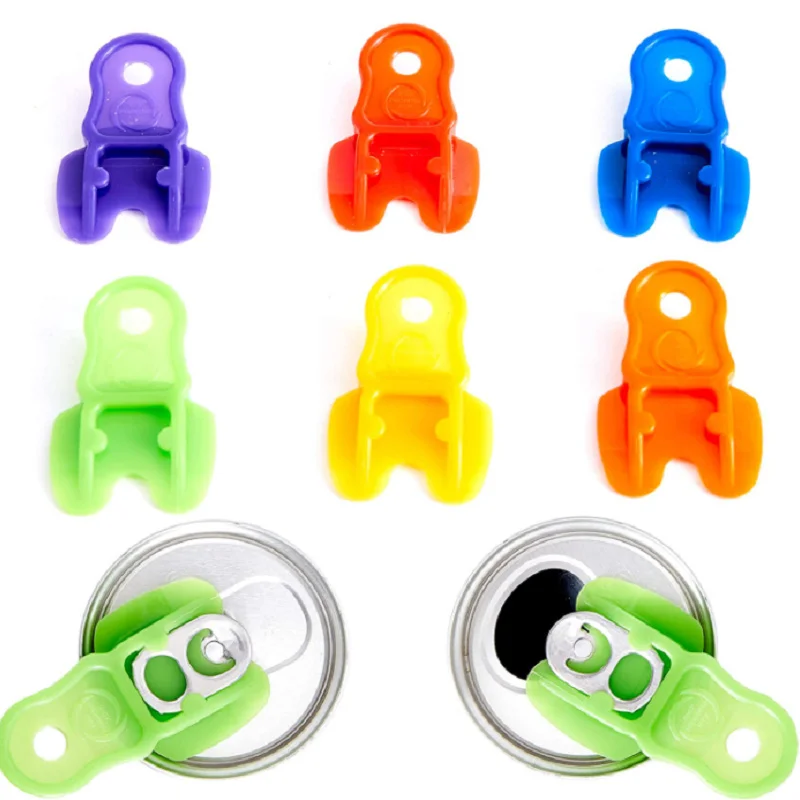 

6PC Easy Can Opener 6pcs/pack Kitchen Tools Plastic Handheld Beer Cola Beverage Drink Opener Bottle Opener Kitchen Gadgets
