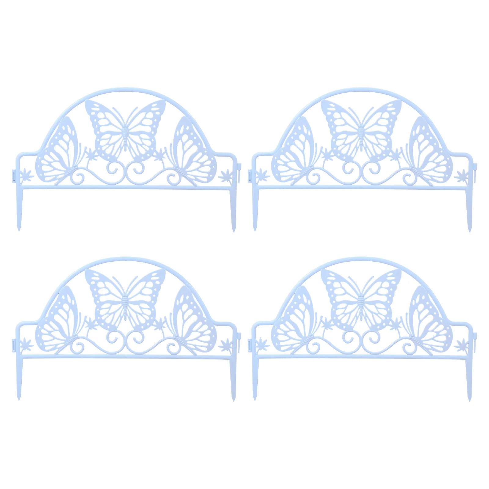 

Landscape Garden Decorative Fence Border Yard Adornment Ornament White Decorations