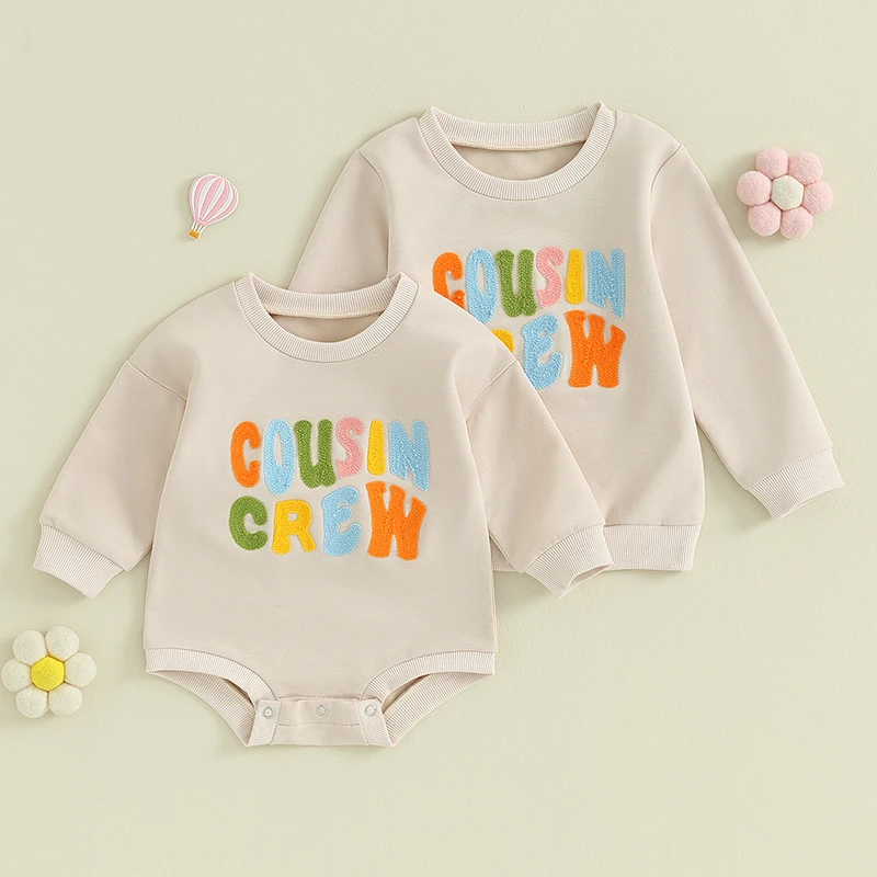 

Детский комбинезон с длинными рукавами и вышивкой