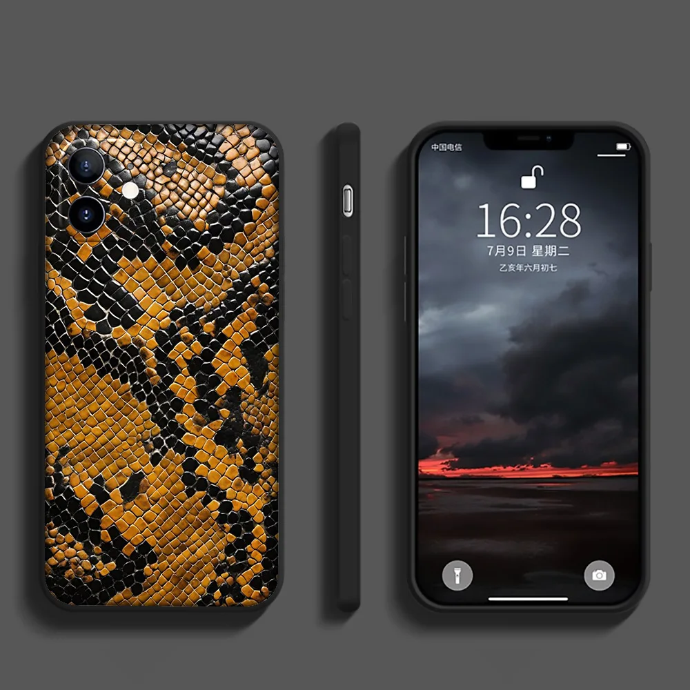 SA110 Роскошный крутой чехол со змеиной кожей для Samsung Galaxy A41 A42 A71 A72 A73 J2 J4 J5 J6 J7 J8 A6 A7 A8