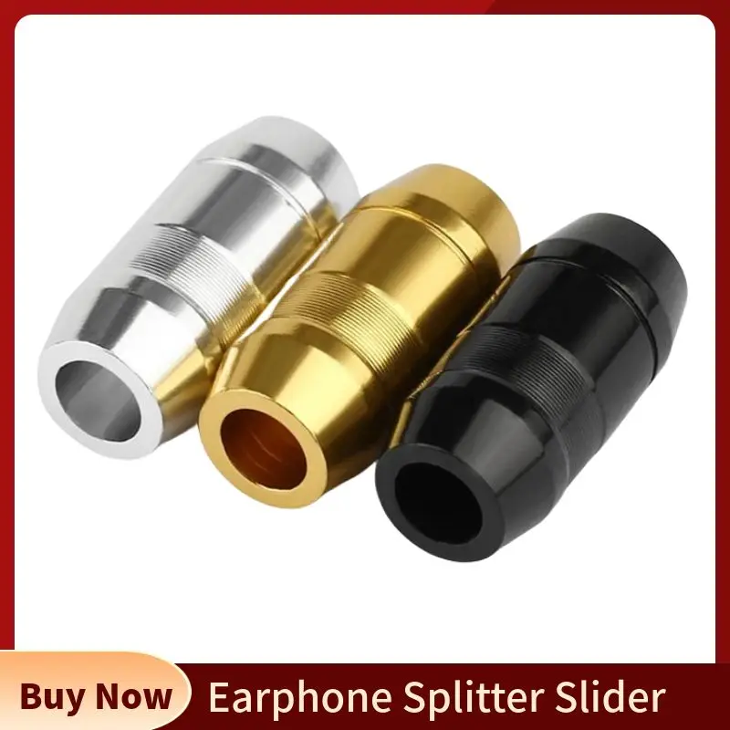 

Consumer Electronics Earphone Splitter Slider Headphones Accessories Aluminum Alloy Black Silver Gold For 4.3mm Upgrade Cable