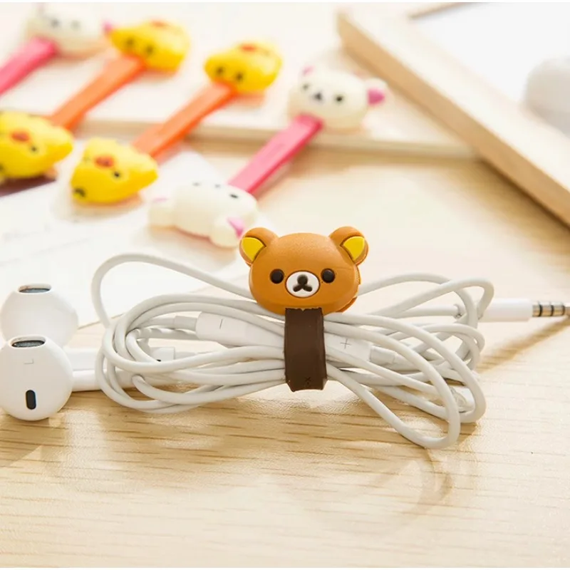 Япония мультфильм san-x rilakkuma устройство для намотки кабеля наушники мобильный