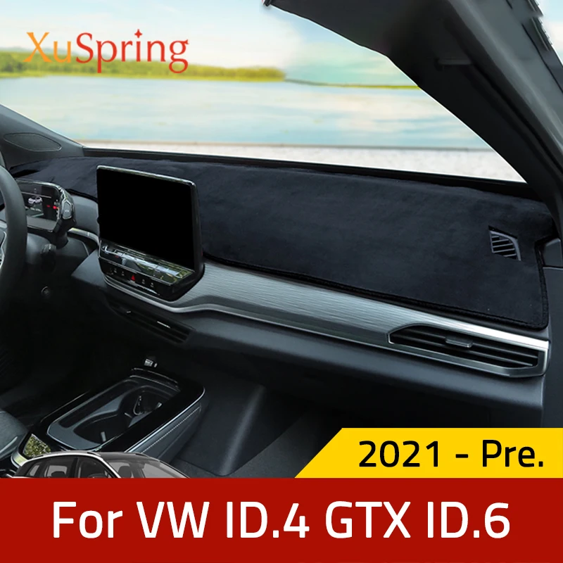 

Защитный коврик для приборной панели автомобиля, для VW ID.4, ID4, ID.6, GTX, Crozz, 2021, 2022, амортизирующий, накладка из полиэстера аксессуары