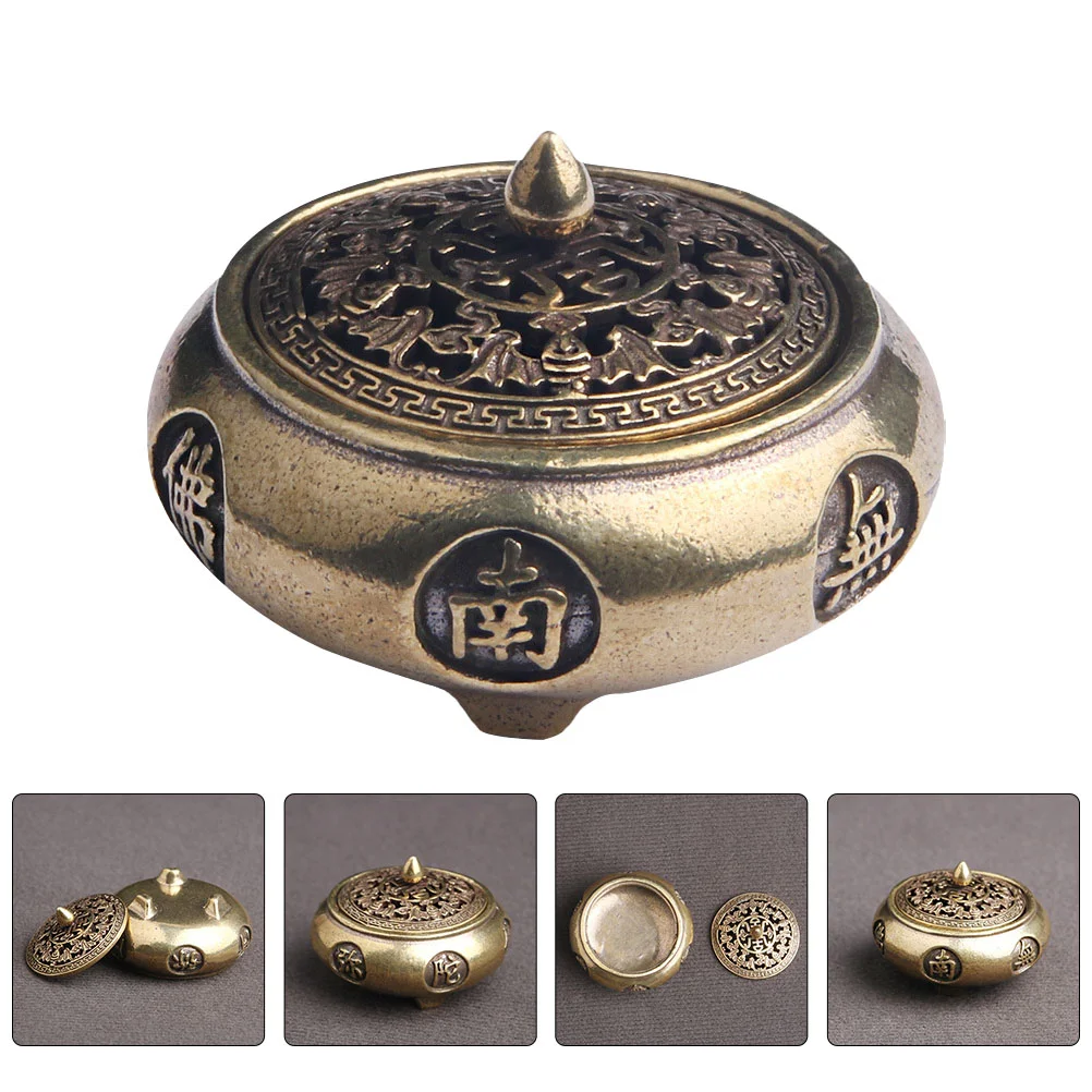 

Burner Holder Coil Bowl Mosquito Chinese Censer Ash Catcher Aromatherapy Rack Cone Box Mabkhara Oil Mini Stand Metalcones Brass