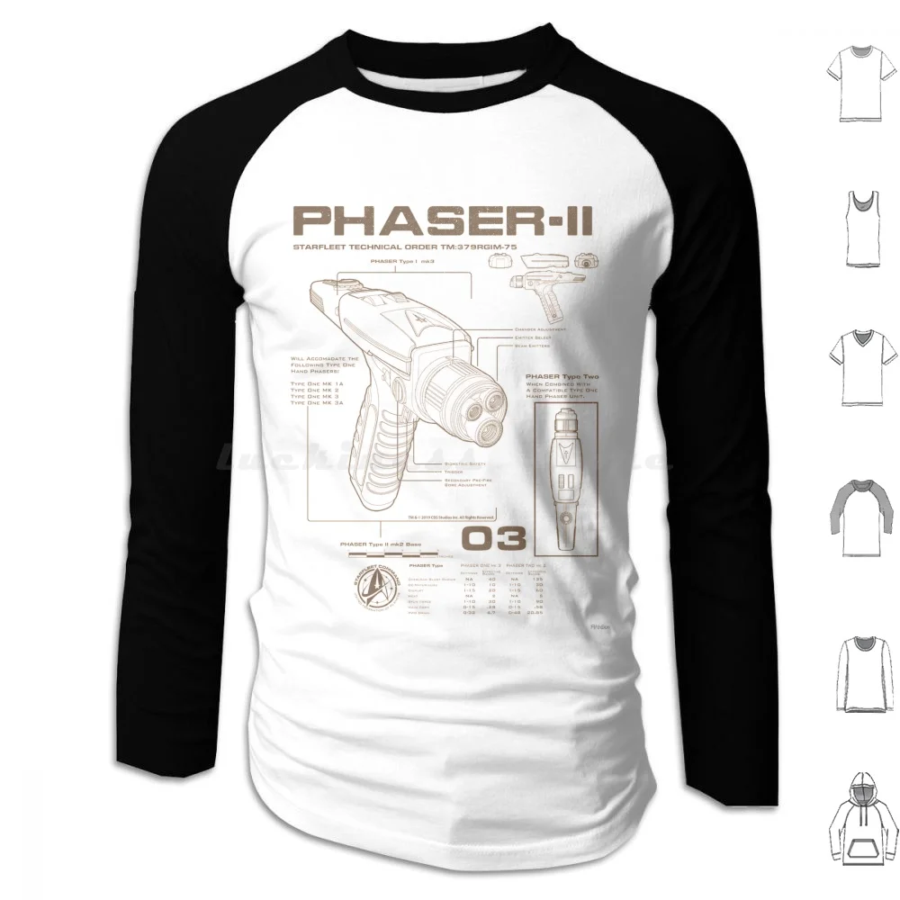 

Плакат С Капюшоном Star Discovery Phaser-Ii из хлопка с длинным рукавом