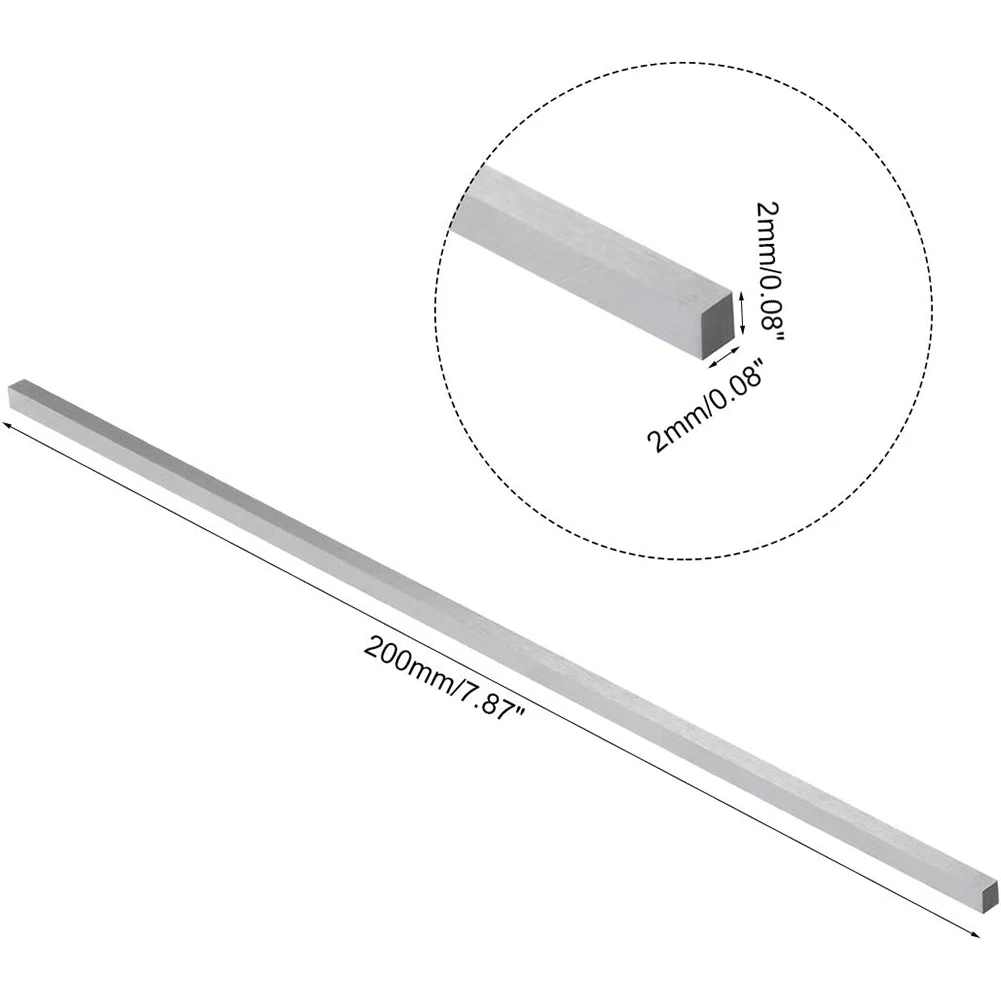 

200mm White Steel Bar CNC Lathe Tools HSS Square Steel Bar For Lathe Milling Turning Parting Engraving Cutting Tools