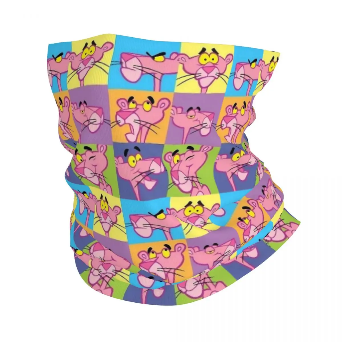 

Anime Bandana Neck Gaiter Printed Pink Panther Mask Scarf Multifunctional Cycling Scarf Hiking for Men Women Adult All Season