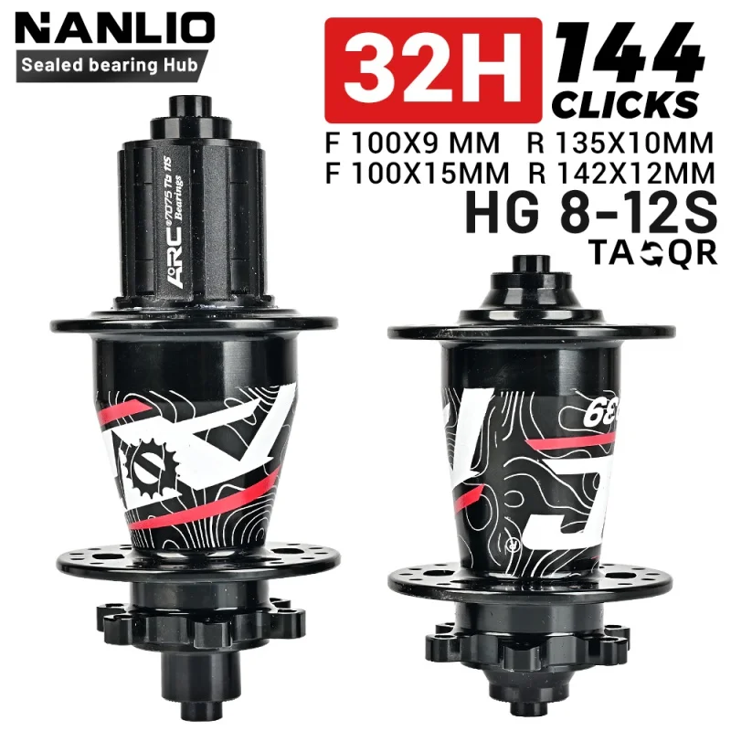 

ARC 039 MTB Bike Hub Front Rear Bike Bicycle Hub 6 Pawls 114 Clicks Cycling Hub For Shimano 8 9 10 11 12 13Speed Sram SX NX 12S