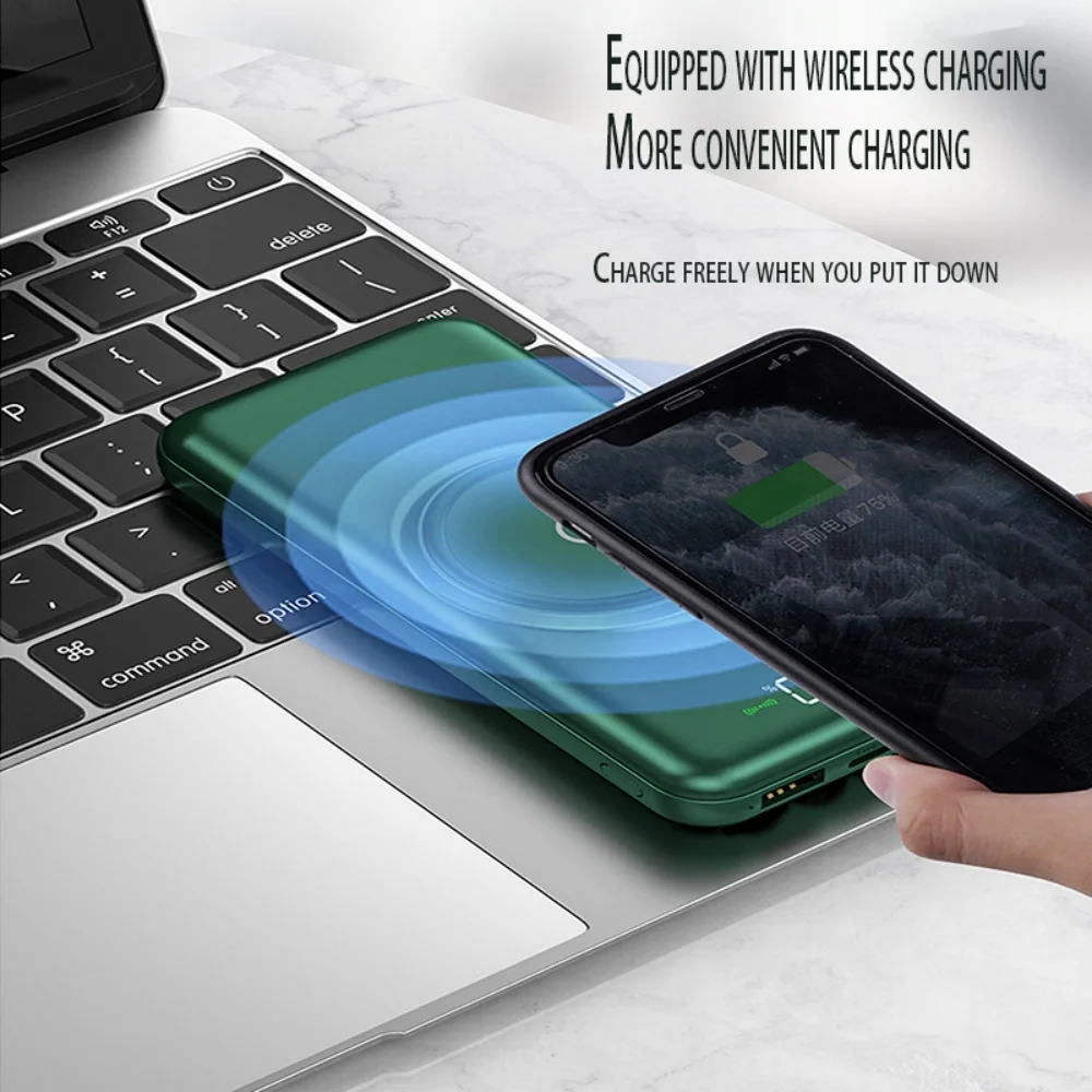 Внешний аккумулятор с 4 кабелями 20000 мАч