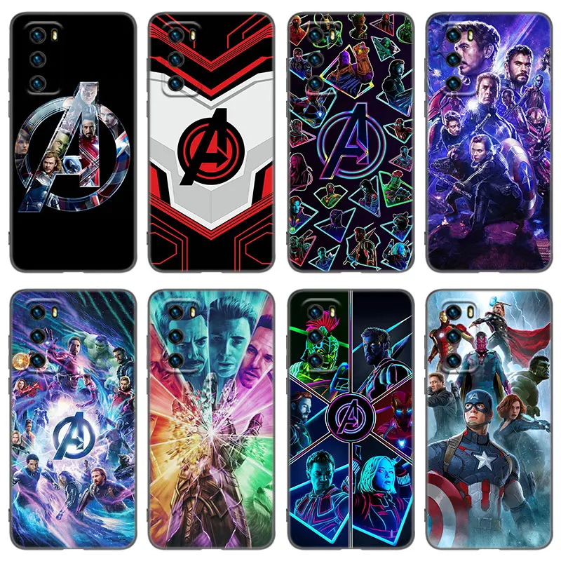 

Чехол Мстители для телефона Huawei P20 P30 P40 P50 P Smart Z S Pro P8 P9 P10 Lite 5G E 2017 2018 2019 2020 2021, мягкий черный Чехол