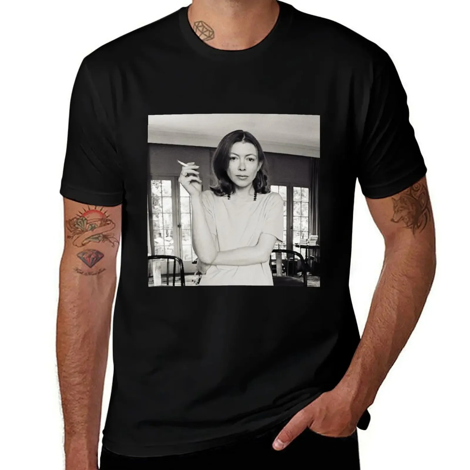 Футболка с рисунком Джоан дидидидиона голубая баскетбольная футболка мужские