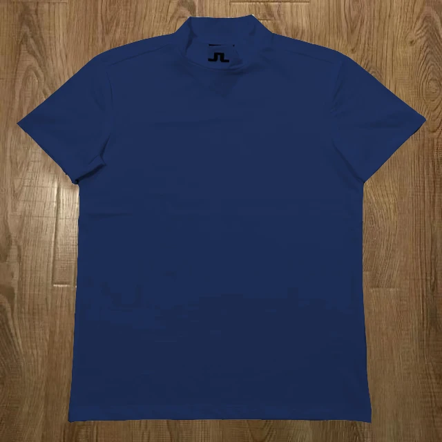 Men's Short-sleeved T-shirt Golf Clothing Summer Fast Drying Breathable Turtleneck Shirt Sports Leisure Training Jersey