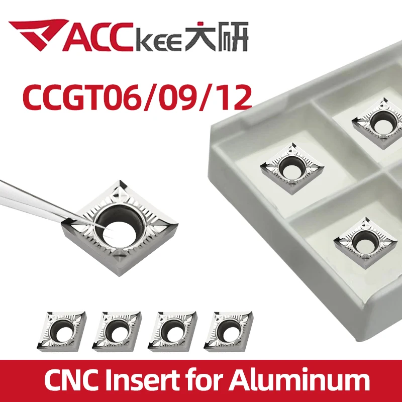 Токарный инструмент для алюминиевых вставок ACCKEE CCGT 060202 АК Х01 060204 060208 CCGT09T302 CCGT09T304