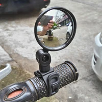 universal bicycle mirror bicycle accessories handlebar rearview mirror rotate wide angle for mtb road bike cycling accessories
