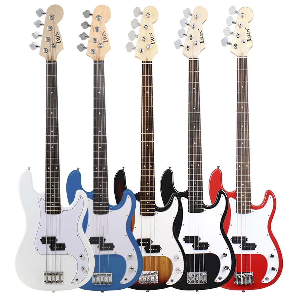 ST Bass Guitar Maple Body Electric Bass Guitar Professional Play Performance with Bag Strings Strap Tuner Guitar Accessories